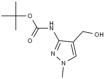 tert-Butyl (4-(hydroxymethyl)-1-methyl-1H-pyrazol-3-yl)carbamate Struktur
