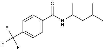 N-(1,3-DIMETHYL-BUTYL)-4-TRIFLUOROMETHYL-BENZAMIDE Struktur