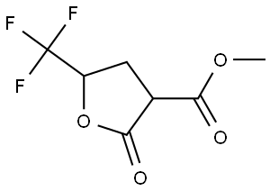 Methyl 2-oxo-5-(trifluoromethyl)tetrahydrofuran-3-carboxylate Struktur