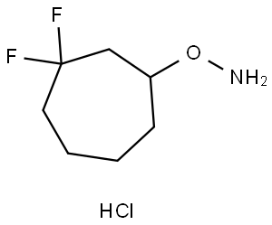 O-(3,3-Difluorocycloheptyl)hydroxylamine hydrochloride Struktur