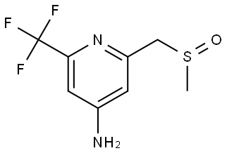 2-((Methylsulfinyl)methyl)-6-(trifluoromethyl)pyridin-4-amine Struktur