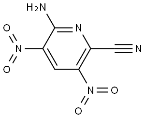 6-Amino-3,5-dinitropicolinonitrile Struktur