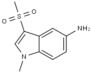 1-Methyl-3-(methylsulfonyl)-1H-indol-5-amine Struktur