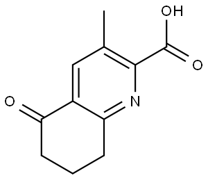 3-Methyl-5-oxo-5,6,7,8-tetrahydroquinoline-2-carboxylic acid Struktur