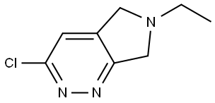 3-Chloro-6-ethyl-6,7-dihydro-5H-pyrrolo[3,4-c]pyridazine Struktur