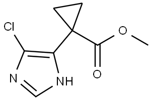 Methyl 1-(5-chloro-1H-imidazol-4-yl)cyclopropane-1-carboxylate Struktur