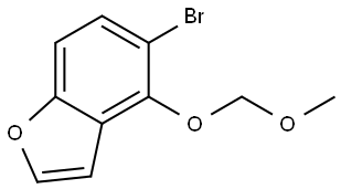 Benzofuran, 5-bromo-4-(methoxymethoxy)- Structure