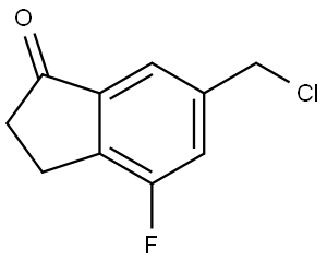 6-(Chloromethyl)-4-fluoro-2,3-dihydro-1H-inden-1-one Struktur