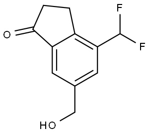 4-(Difluoromethyl)-6-(hydroxymethyl)-2,3-dihydro-1H-inden-1-one Struktur