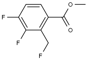 Methyl 3,4-difluoro-2-(fluoromethyl)benzoate Struktur