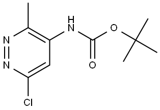 tert-Butyl (6-chloro-3-methylpyridazin-4-yl)carbamate Struktur