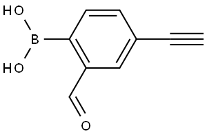 (4-Ethynyl-2-formylphenyl)boronic acid Struktur
