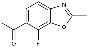 1-(7-Fluoro-2-methylbenzo[d]oxazol-6-yl)ethan-1-one Struktur