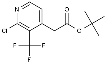 tert-Butyl 2-(2-chloro-3-(trifluoromethyl)pyridin-4-yl)acetate Struktur
