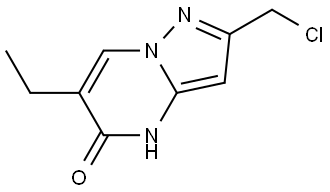 2-(Chloromethyl)-6-ethylpyrazolo[1,5-a]pyrimidin-5(4H)-one Struktur