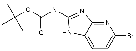 tert-Butyl (5-bromo-1H-imidazo[4,5-b]pyridin-2-yl)carbamate Struktur