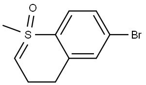 6-Bromo-1-methyl-3,4-dihydro-1l4-thiochromene 1-oxide Struktur