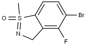 5-Bromo-4-fluoro-1-methylbenzo[d]isothiazole 1-oxide Struktur