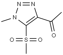 1-(1-Methyl-5-(methylsulfonyl)-1H-1,2,3-triazol-4-yl)ethan-1-one Struktur
