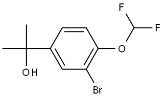 2-(3-Bromo-4-(difluoromethoxy)phenyl)propan-2-ol Struktur