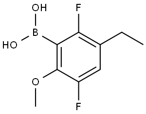 (3-Ethyl-2,5-difluoro-6-methoxyphenyl)boronic acid Struktur
