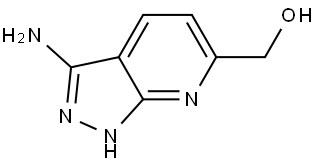 (3-Amino-1H-pyrazolo[3,4-b]pyridin-6-yl)methanol Struktur