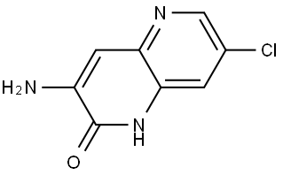 3-Amino-7-chloro-1,5-naphthyridin-2(1H)-one Struktur