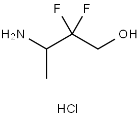 3-Amino-2,2-difluorobutan-1-ol hydrochloride Struktur