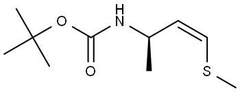 tert-Butyl (R,Z)-(4-(methylthio)but-3-en-2-yl)carbamate Struktur