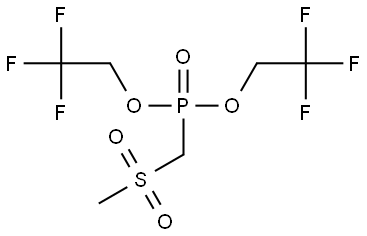 Bis(2,2,2-trifluoroethyl) ((methylsulfonyl)methyl)phosphonate Struktur