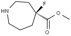 Methyl (S)-4-fluoroazepane-4-carboxylate Struktur