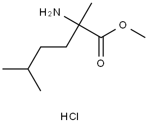 Methyl (S)-2-amino-2,5-dimethylhexanoate hydrochloride Struktur