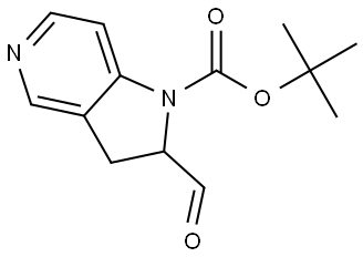 tert-Butyl 2-formyl-2,3-dihydro-1H-pyrrolo[3,2-c]pyridine-1-carboxylate Struktur