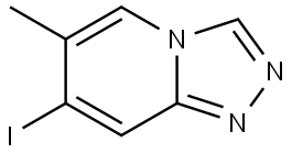 7-Iodo-6-methyl-[1,2,4]triazolo[4,3-a]pyridine Struktur