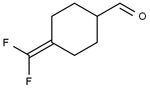 4-(Difluoromethylene)cyclohexane-1-carbaldehyde Struktur
