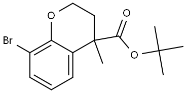 tert-Butyl 8-bromo-4-methylchromane-4-carboxylate Struktur
