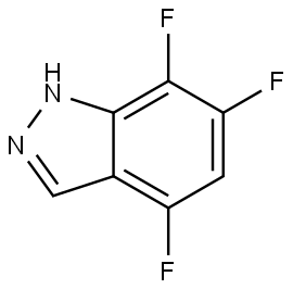 4,6,7-Trifluoro-1H-indazole Struktur