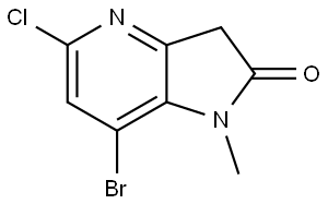7-Bromo-5-chloro-1-methyl-1,3-dihydro-2H-pyrrolo[3,2-b]pyridin-2-one Struktur