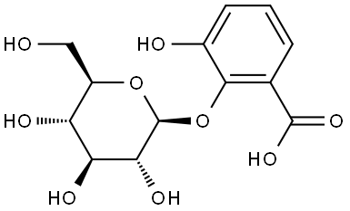 2,3-Dihydroxybenzoic acid 2-O-glucoside Struktur