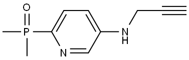 Dimethyl(5-(prop-2-yn-1-ylamino)pyridin-2-yl)phosphine oxide Struktur