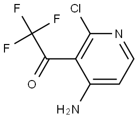 1-(4-Amino-2-chloropyridin-3-yl)-2,2,2-trifluoroethanone Struktur