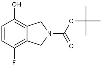 tert-Butyl 4-fluoro-7-hydroxyisoindoline-2-carboxylate Struktur