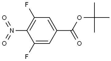 tert-Butyl 3,5-difluoro-4-nitrobenzoate Struktur