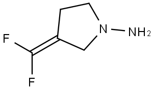 3-(Difluoromethylene)pyrrolidin-1-amine Struktur