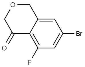 7-Bromo-5-fluoroisochroman-4-one Struktur