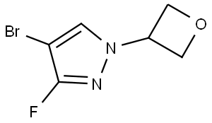 4-Bromo-3-fluoro-1-(oxetan-3-yl)-1H-pyrazole Struktur