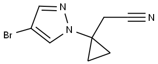 2-(1-(4-Bromo-1H-pyrazol-1-yl)cyclopropyl)acetonitrile Struktur