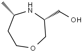 ((3R,5S)-5-Methyl-1,4-oxazepan-3-yl)methanol Struktur