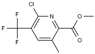 Methyl 6-chloro-3-methyl-5-(trifluoromethyl)picolinate Struktur