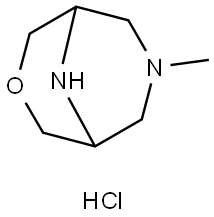 7-Methyl-3-oxa-7,9-diazabicyclo[3.3.1]nonane hydrochloride Struktur